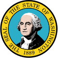 The current state seal of Washington. The image of George Washington could be used in the creation of the file in this request.