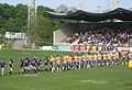 @Raiffeisen Vienna Vikings vs. Badalona Dracs, handshake (2010-05-02)