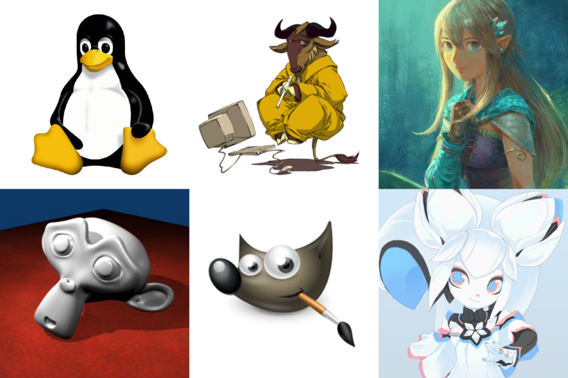 File:Free software mascots.png