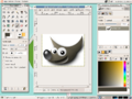 A screenshot of the GIMP 2.2.8 running under Ubuntu Linux